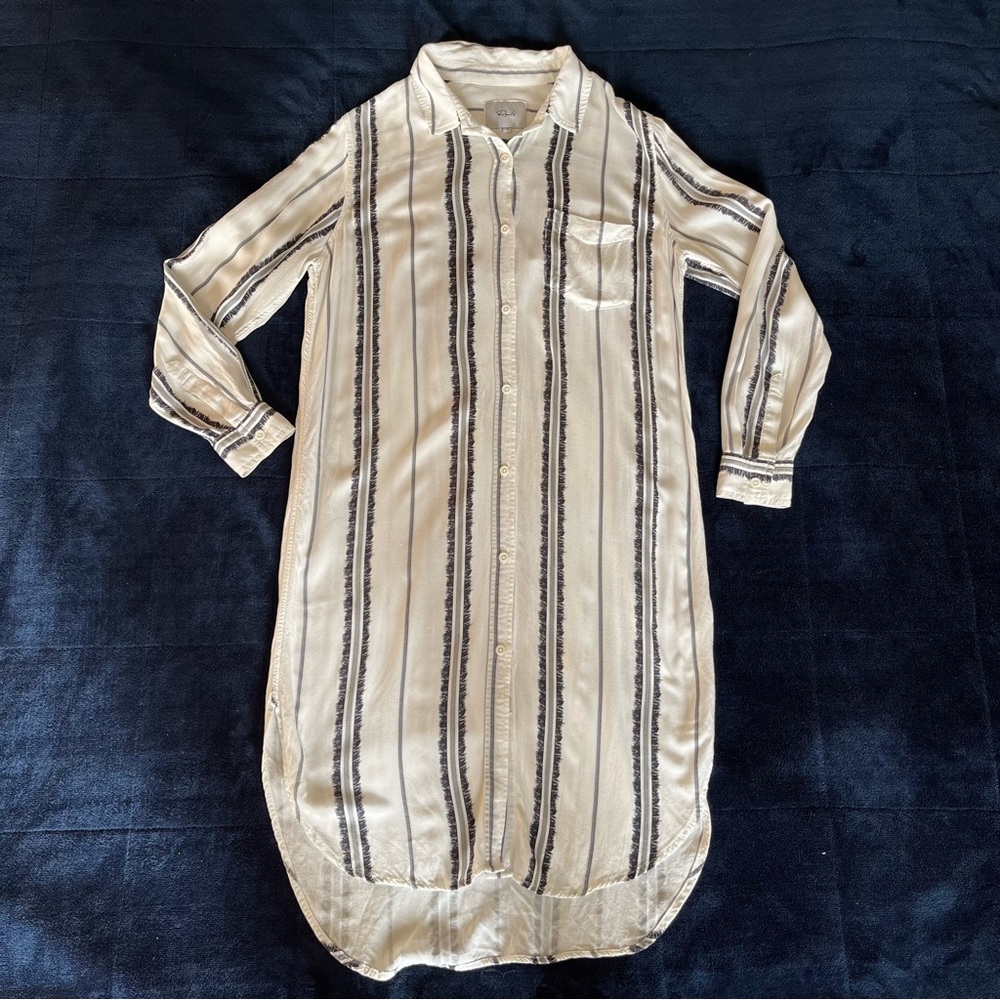 Rails White Striped Dress - Picture 1 of 9